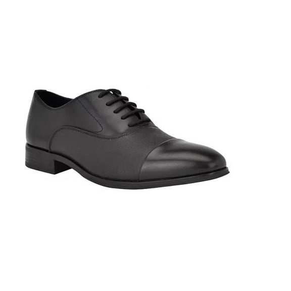 Calvin Klein Men's Drew Lace-Up Dress Oxford Shoes Black Leather Size 11.5