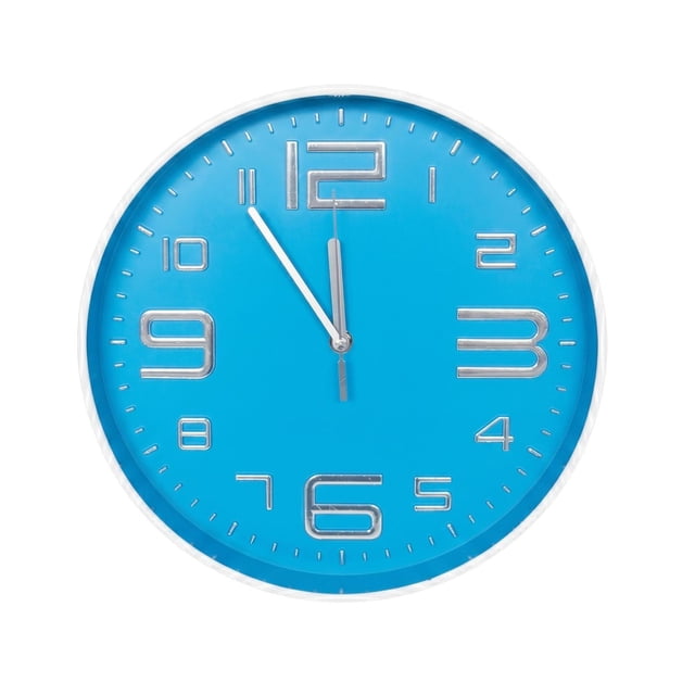 Reloj de Pared Plástico Innovador 30 Centímetros azul