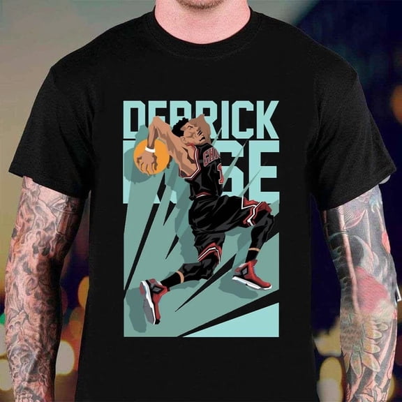 Derrick Rose Men T-shirt Black Unisex All Sizes S to 5XL JJ4301