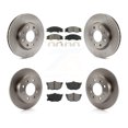 thumbnail image 1 of Transit Auto Front Rear Disc Brake Rotors and Semi-Metallic Pads Kit for Car Kia Spectra Spectra5 K8S-101283, 1 of 11