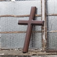 thumbnail image 7 of YAYAJAJU Handmade Wooden Wall Cross, Catholic Hanging Crosses for Wall Decor, Christians Spiritual Religious Cross Gifts for Christmas Church Home Room Decoration, 7 of 7