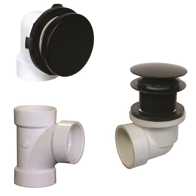 Westbrass D593phrk 12 Illusionary Overflow Schedule 40 Pvc Plumbers Pack With Tip Toe Bath Drain In Oil Rubbed Bronze Walmart Com Walmart Com