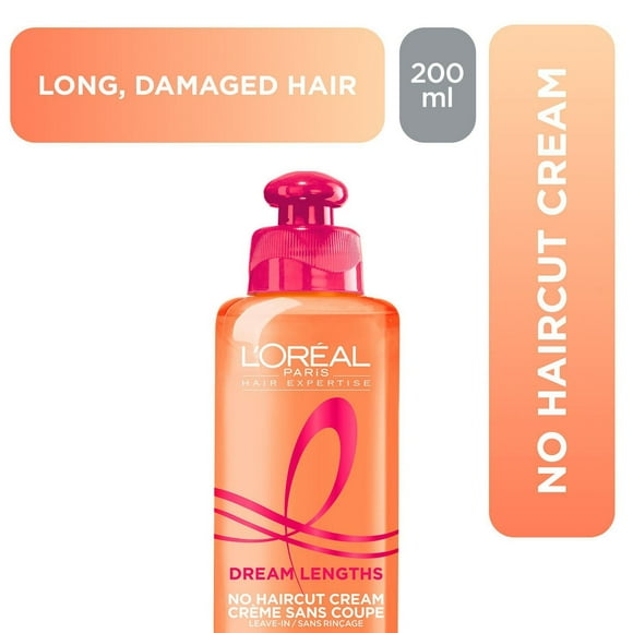 L'Oréal Paris Dream Lengths No Haircut Cream, Leave In Conditioner, Strengthens & seals split ends.