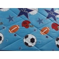 thumbnail image 3 of Chezmoi Collection 4-Piece Kids Sports Bedding Baseball Comforter Set with Fitted Sheet, Microfiber Bed in a Bag, 3 of 8