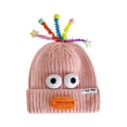 thumbnail image 2 of onlyliua ¡ ¡Descuentos de Temporada! Gorro de Lana de Punto, Divertido y Bonito, con Ojos y Antenas, Fresco y Dulce para Salir a La Calle Gorro de Lana con Boca de Salchicha, 2 of 4
