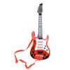 Electric Guitar 4 Strings Rock Band Music Red Flame Guitar Kids Musical Instruments Educational Toy