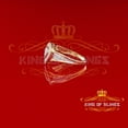 thumbnail image 5 of King of Bling's Yellow Sterling Silver 0.15CT Diamond Shiny Womens Promise Heart Ring Size 7, 5 of 14