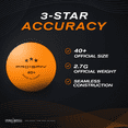 thumbnail image 5 of PRO-SPIN Ping Pong Balls, 3-Star Orange Table Tennis Balls, 60 Count, 5 of 7