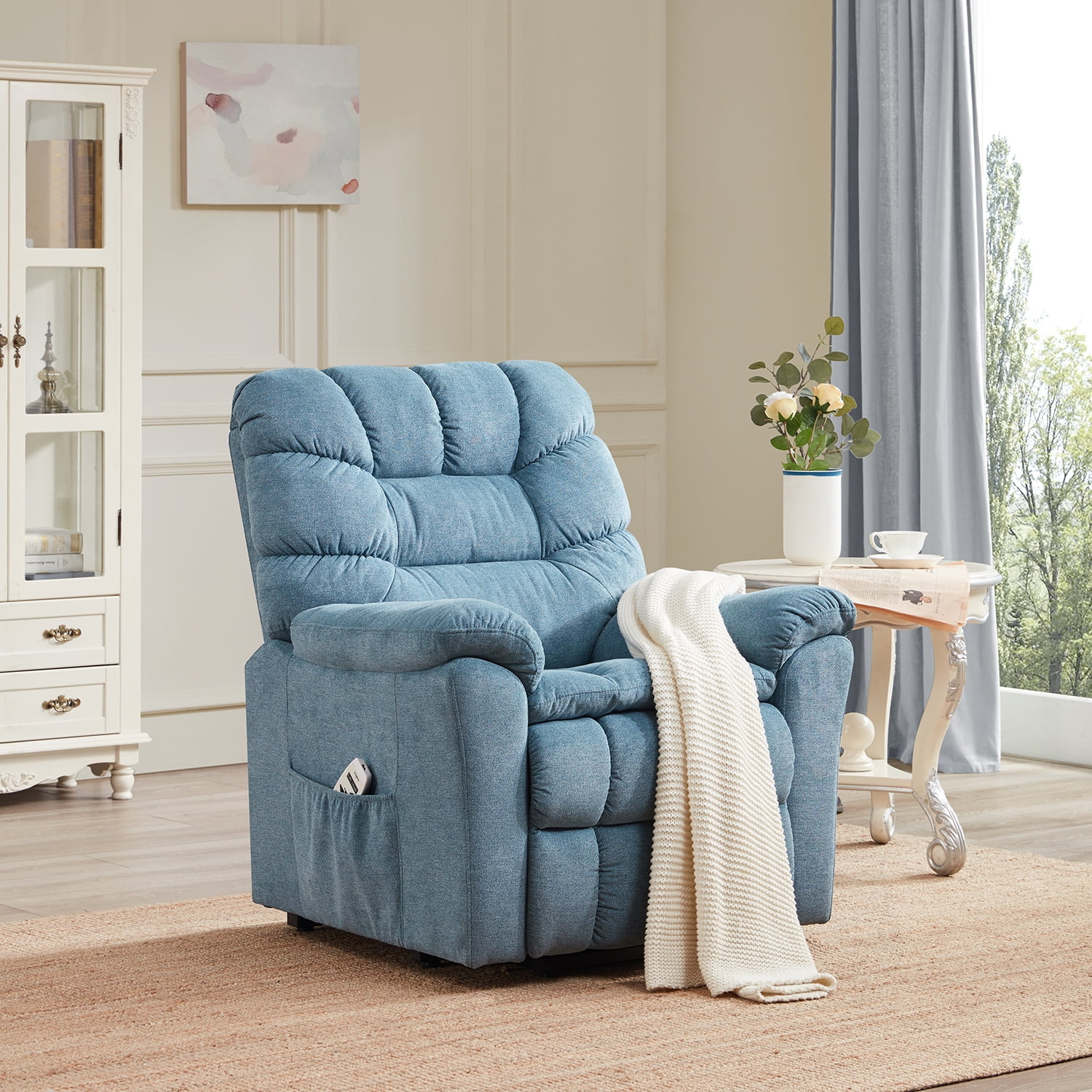 moobody Power Lift Chair for Elderly with Adjustable Headrest Massage