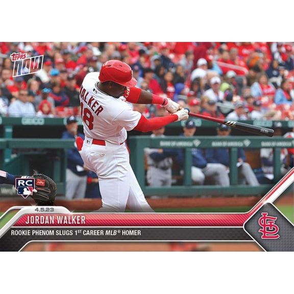 2023 Topps Now Jordan Walker #54 (Rookie, 1st MLB HR)