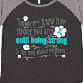 thumbnail image 4 of Inktastic Ovarian Cancer Being Strong Women's Plus Size T-Shirt, 4 of 5