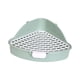 thumbnail image 2 of Caja de arena para mascotas mediana, caja de baño triangular para conejos, hurones, chinchillas Verde, 2 of 9