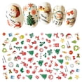 thumbnail image 1 of Funie Nail Sticker Christmas Self Adhesive Mini Santa Nail Art Decal Decoration for Fingernail, 1 of 7