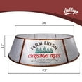 thumbnail image 2 of Hallops Original Super Oversize Galvanized Christmas Tree Collar, 2 of 7