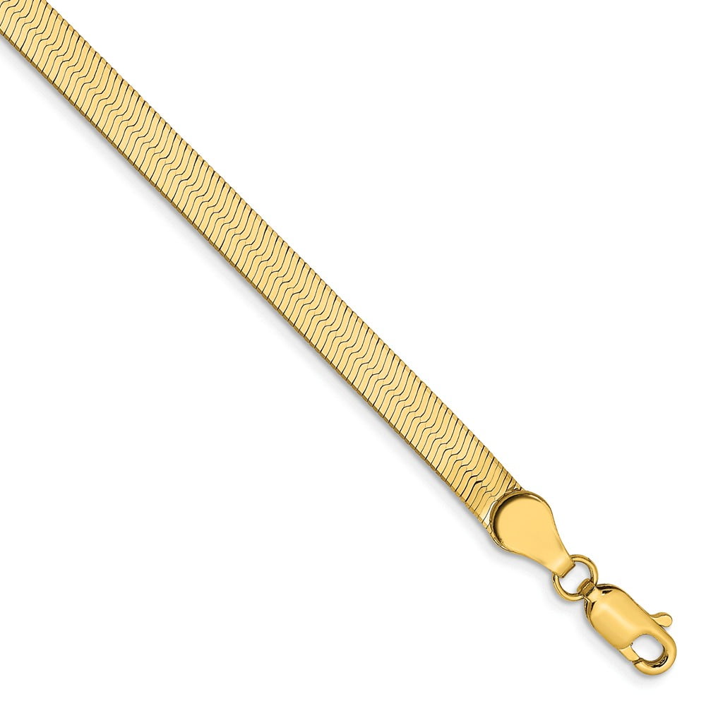 Mia Diamonds 14k Solid Yellow Gold 1.1mm Box Necklace Chain 7in x 1.1mm