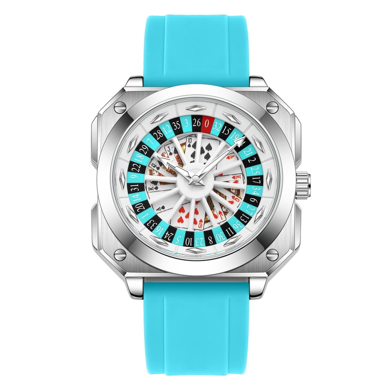 Quartz Square Dial Analog Wristwatch with Silicone Strap Water Resistant Quartz Square Dial Analog Wristwatch with Silicone Strap  main image 2
