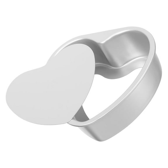 Pretyzoom Heart Shape Aluminum Alloy Cake Pan with Detachable Bottom for Easy Cake Release