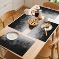 thumbnail image 5 of Fogged Mist Forest Placemats Set of 2 Botanical Gray Pines Peaks Zen Minimalist Place Mats Indoor Wipeable Table Mats Washable Cloth Dining Table Placemats for Kitchen Holiday Party Decor 13x19 Inch, 5 of 9