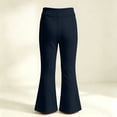 thumbnail image 3 of Grblisyd Girls Uniform School Pants Kids Flare Bell Bottoms Cross High Waisted Athletic Leggings With Pocket for Dance Running and Yoga, 3 of 6
