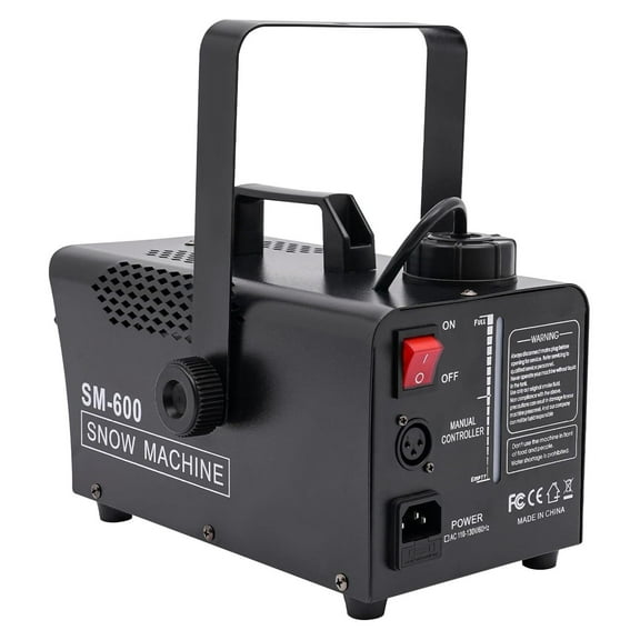 Indoor & Outdoor Artificial Snow Machine 600W Snow Machine Portable Snow Effect Machine Silent Fake Snowflake Maker Machine for DJ Stage ShowsWedding Party Christmas