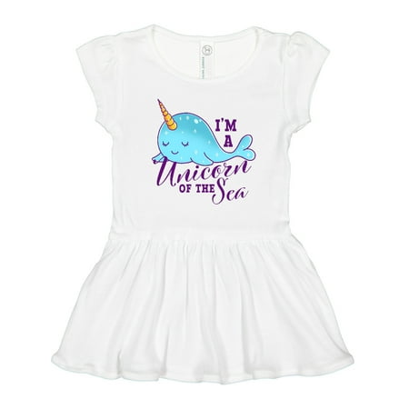 

Inktastic Cute Narwhal I m a Unicorn of the Sea Gift Toddler Girl Dress