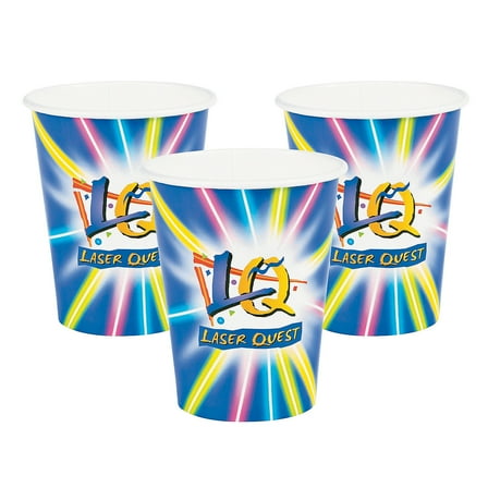 Bulk Laser Tag Party Paper Cups, Party Supplies, Birthday, Party Favors, 250 Pieces