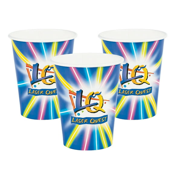 Bulk Laser Tag Party Paper Cups, Party Supplies, Birthday, Party Favors, 250 Pieces