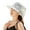 White, variant on Xinwanna Women Organza Kentucky Sun Hats Wide Brim Flower Church Bridal Hat Beach Derby Hat for Tea Party Wedding (Black)