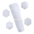 thumbnail image 5 of QIYAGBSA Kids Soccer Shin Guard Sleeves Boys Girls Over the Knee with Pocket Padded for Training Games (White 12-17 YEARS), 5 of 6