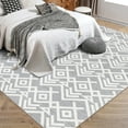 thumbnail image 7 of Yesfashion Carpets Area Rugs Washable 1150Gsm Heavy Pearl Velvet Washed Back Folding Printed Carpet Modern-Geometry Gray tone 8*10ft, 7 of 7