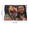 thumbnail image 2 of World Wrestling Entertainment Tapestry Wall Hanging, Soft Polyester Wall Artwork For Bedroom Living Room Dorm, Lightweight Peach Skin Fabric Decor Tapestry With Hanging Accessories For Home Decor, 2 of 9