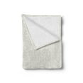 thumbnail image 2 of Herringbone Soft Flannel Fleece Throw Blanket, Vertical Borders with Chevron Triangles Hand Drawn Style Random Lines Hipster, Cozy Plush for Indoor and Outdoor Use, 50" x 70", Tan White, by Ambesonne, 2 of 5