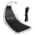 thumbnail image 3 of Black Replacement Seat Cloth for Textilene Hanging Swing Chair - 64x197x23CM, 3 of 8
