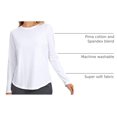 thumbnail image 4 of Remera CRZ YOGA de Algodón Pima Manga Larga Blanca XS, 4 of 6