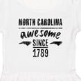 thumbnail image 4 of Inktastic North Carolina Awesome Since 1789 Girls Toddler Dress, 4 of 5