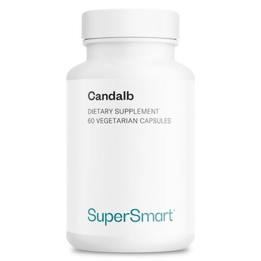 SuperSmart - Candalb - Candida Cleanse - with Lactobacillus Acidophilus, Rhamnosus, Inulin | Non-GMO & Gluten Free - 60 DR Capsules