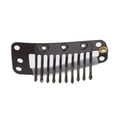 thumbnail image 4 of Xuanheng 20x Metal Clips for Hair Extensions Attachable Toupee Hairpiece , Dark Brown, 4 of 8