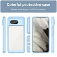 thumbnail image 2 of Feishell Clear Case for Google Pixel 7 6.3 inch,Shockproof Hybrid Soft TPU Bumper Anti-Scratch Hard Acrylic Back Transparent Slim Phone Case Cover for Google Pixel 7,Blue, 2 of 8