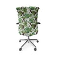 thumbnail image 5 of Ambesonne Botanical Office Chair Cover Stretchable High Back, Toucan Birds in Jungle, Olive Green Brown Yellow, 5 of 6