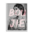 thumbnail image 4 of Stupell Industries Boujie Vintage Woman Portrait Trendy Pink Text Graphic Art White Framed Art Print Wall Art, Design by Daphne Polselli, 4 of 5