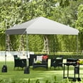 thumbnail image 4 of Gymax 8x8 FT Pop up Canopy Tent Shelter Wheeled Carry Bag 4 Canopy Sand Bag White, 4 of 10