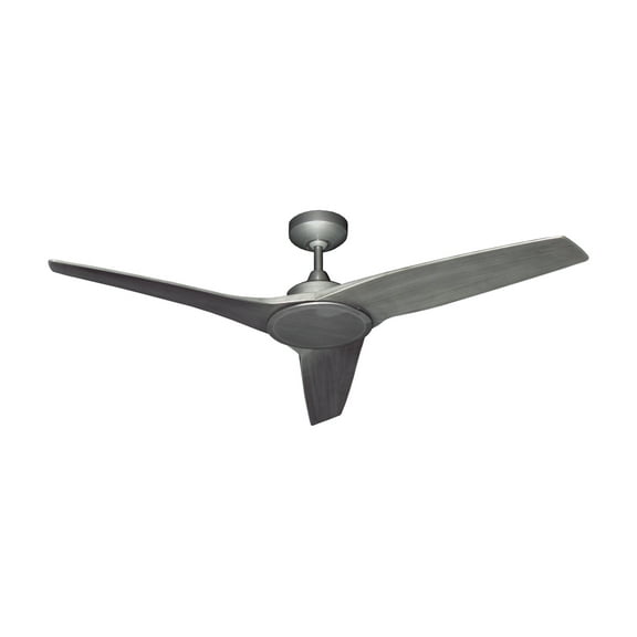 Evolution 52 in. Indoor/Outdoor Brushed Nickel-1 Ceiling Fan with Remote Control