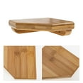 thumbnail image 3 of 1 Set Corner Wall Shelf Punch Free Bamboo Wall-mounted Floating Corner Shelf, 3 of 8
