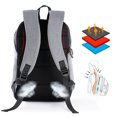 thumbnail image 4 of Mochila para hombre, bolso escolar de moda de gran capacidad, mochila para ordenador portátil, mochila de negocios, 4 of 8