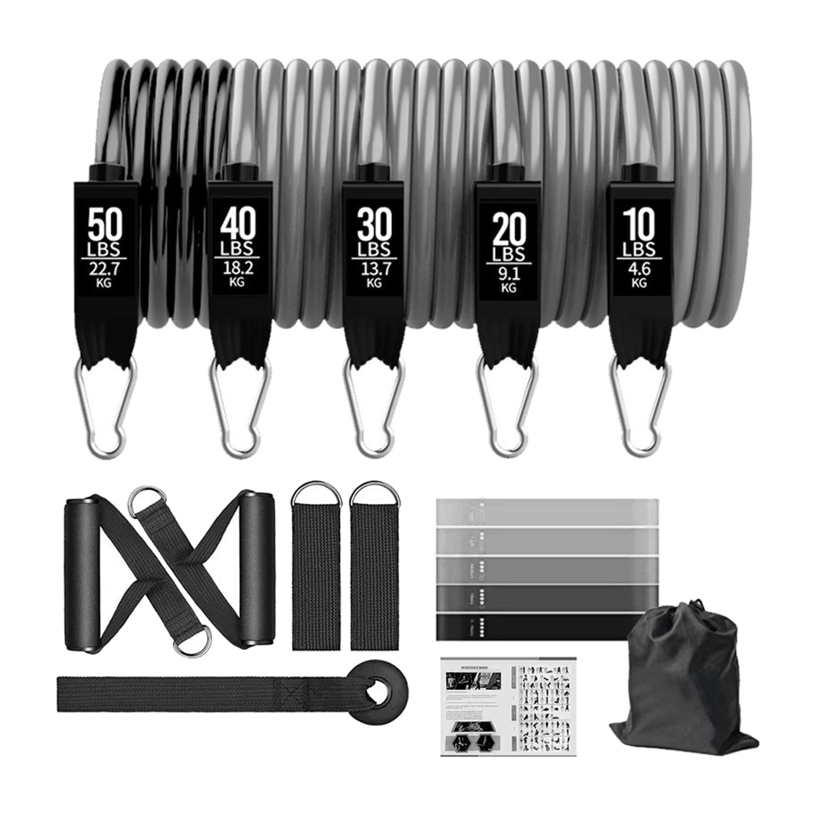 DimyFew Resistance Bands Set Pull Up Assistance Bands Stretch Bands Set for Yoga Fitness 150lbs 18Pcs Set