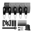 thumbnail image 2 of Juego de bandas de resistencia, accesorios elásticos para ejercicio con anclaje para puerta y bolsa de transporte. Juego de 18 piezas de 150 libras., 2 of 9