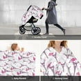 thumbnail image 6 of Car Seat Cover Baby - Eiffel Tower flowers Breathable Infant Car Seat Cover for Baby Carseat, Lightweight Comfort Baby Essentials Must Haves Newborn Stuff for Girl Boy, 6 of 7
