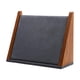 thumbnail image 1 of Estante de almacenamiento de collares, encimera de joyería, soporte para presentación de joyería, base de madera, soporte de joyería portátil para vit Gris, 1 of 8