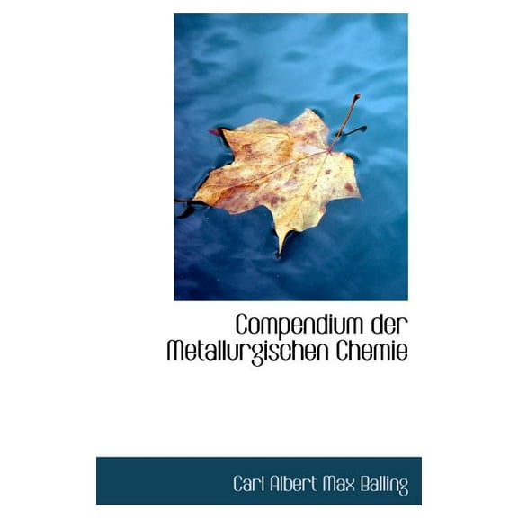 Compendium Der Metallurgischen Chemie (Hardcover)