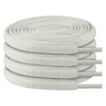 thumbnail image 2 of Endoto 2 Pairs Oval Shoelaces for SB Dunk Low Pro Replacement Shoe Laces Sneaker(Color:Fog,Size:50Inch), 2 of 5